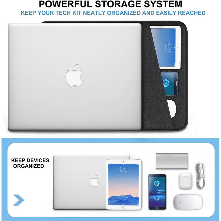 Gray Shockproof 13.3 Laptop Sleeve & Accessory Bag