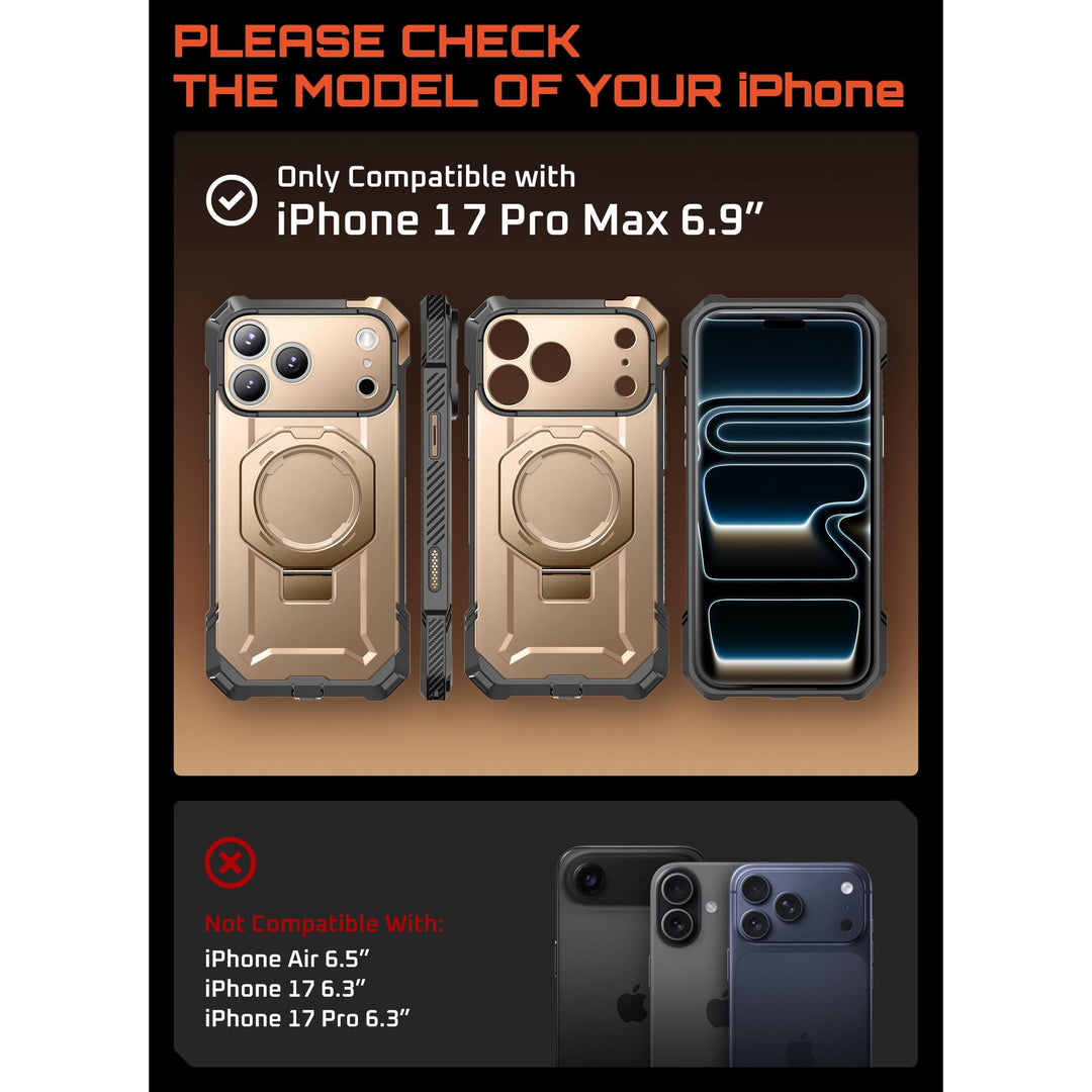 DesertGuard: MagSafe iPhone 17 Pro Max Case + Kickstand