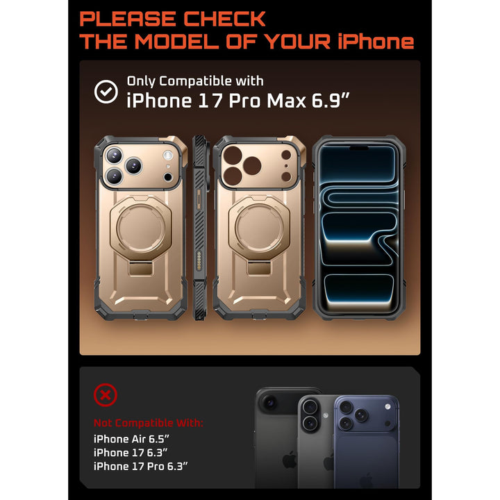 DesertGuard: MagSafe iPhone 17 Pro Max Case + Kickstand