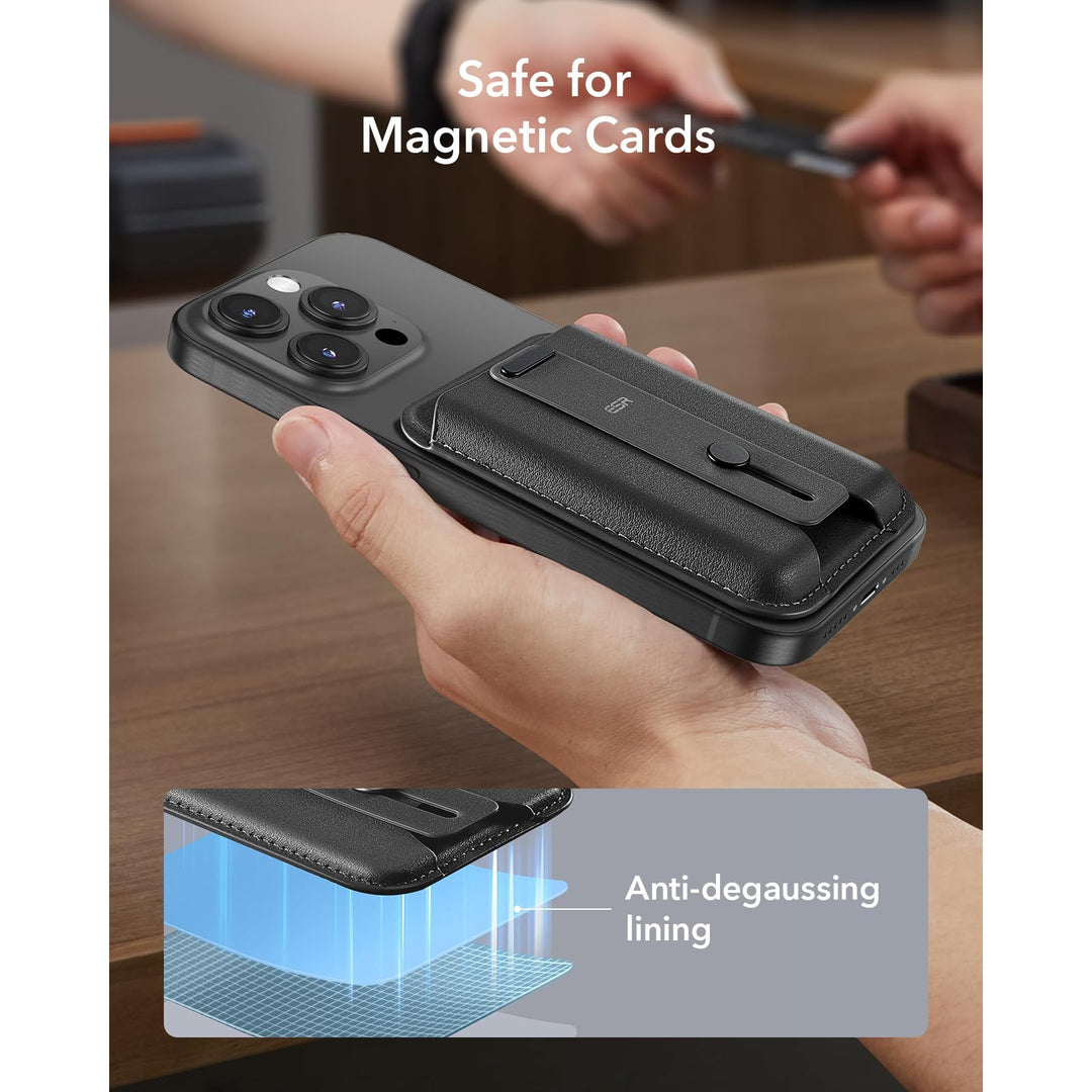 ESR MagSafe Slim Wallet - 5-Card RFID Black - DOKUTRONIX