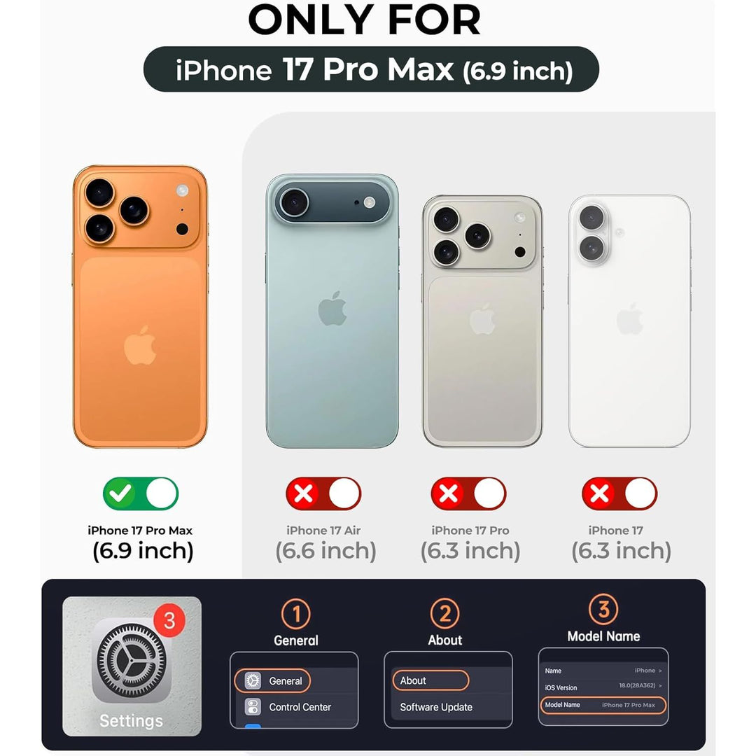 MagGrip Armor Case: iPhone 17 Pro Max - Orange