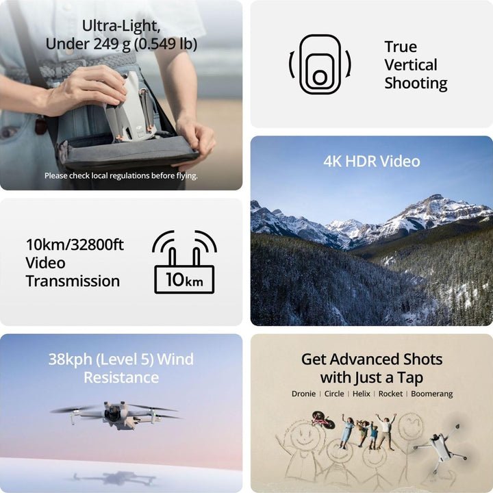 DJI Mini 3 Pro: 4K Gimbal Drone with GPS & 38-min Flight