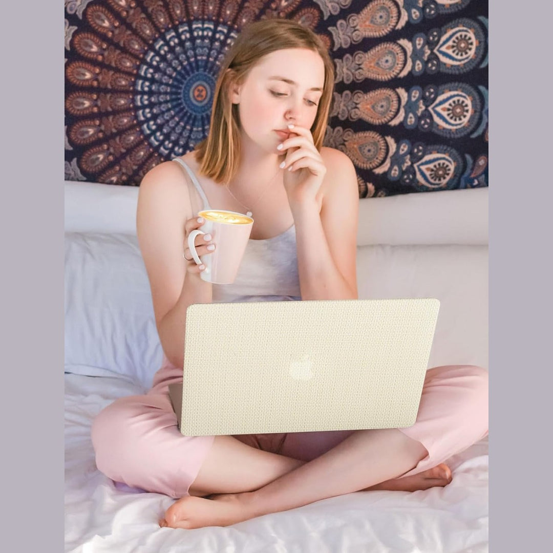 Seorsok Elegant Leather MacBook Air Case - Beige