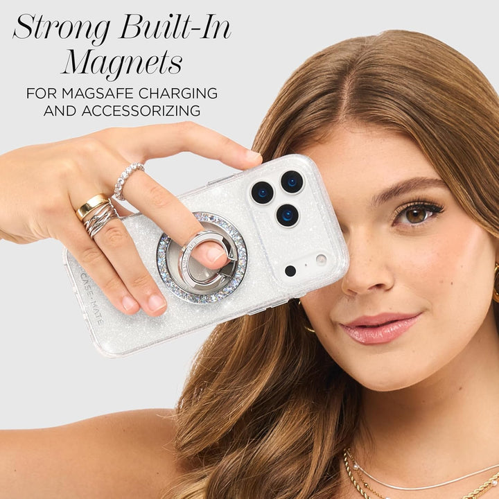 Gold Glitter MagSafe Case for iPhone 17 Pro Max, 12ft Drop