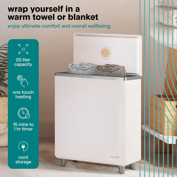 SereneLife Luxe Towel Warmer - Spa & Home Comfort