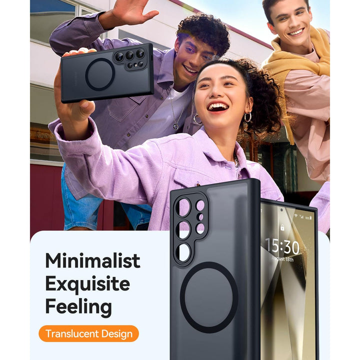 MagFlex Clear Case for Galaxy S25 Ultra with Kickstand - DOKUTRONIX