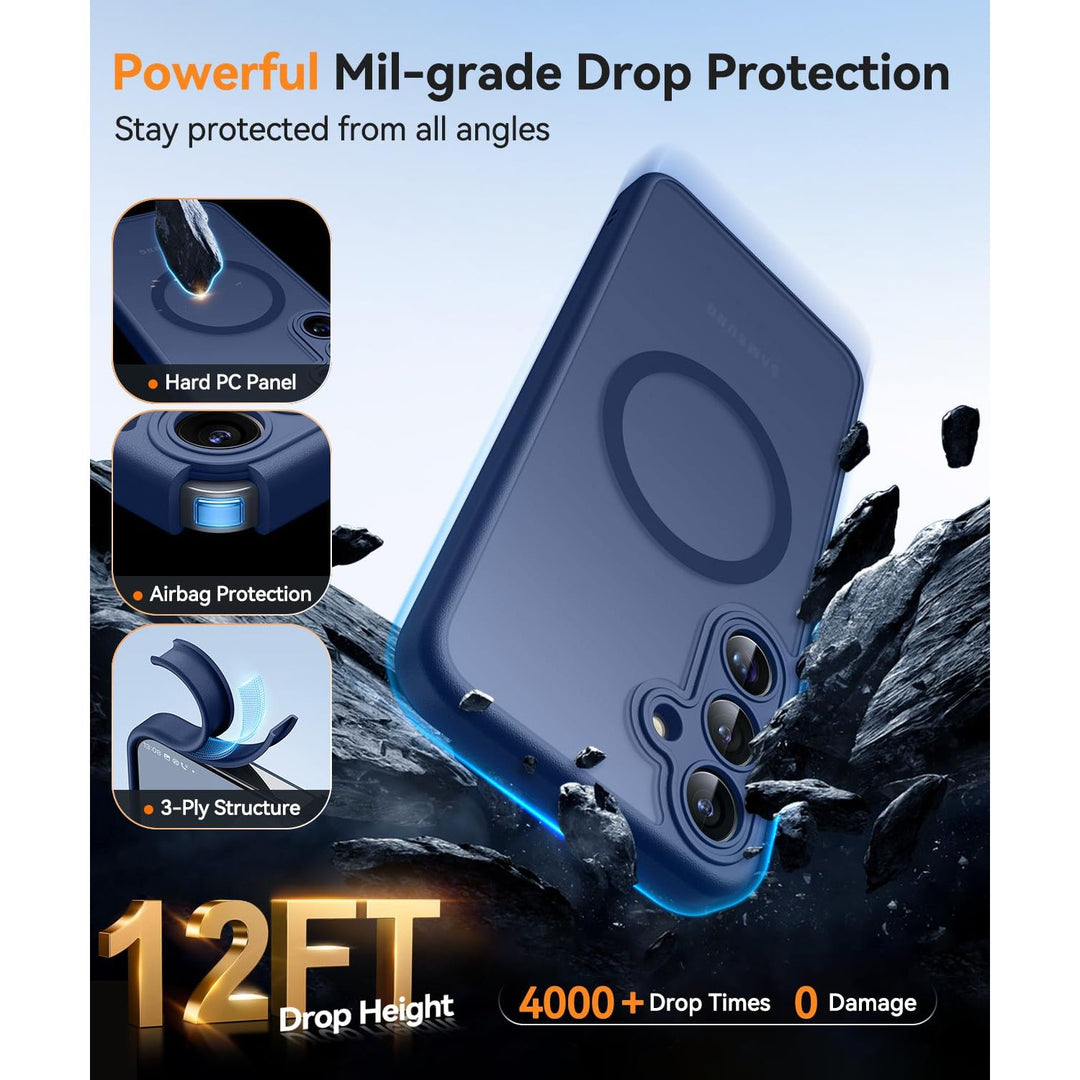 MagFlex Clear Case for Galaxy S25 Ultra with Kickstand - DOKUTRONIX