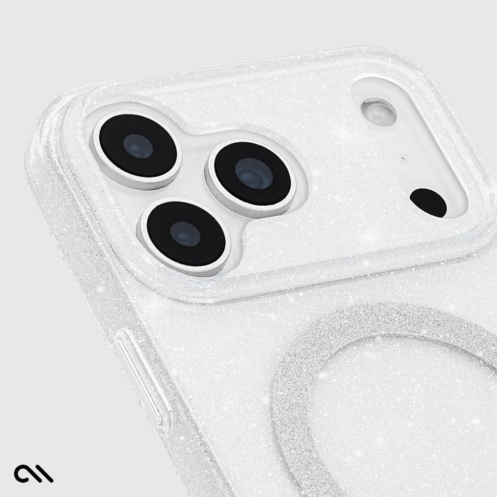 Gold Glitter MagSafe Case for iPhone 17 Pro Max, 12ft Drop