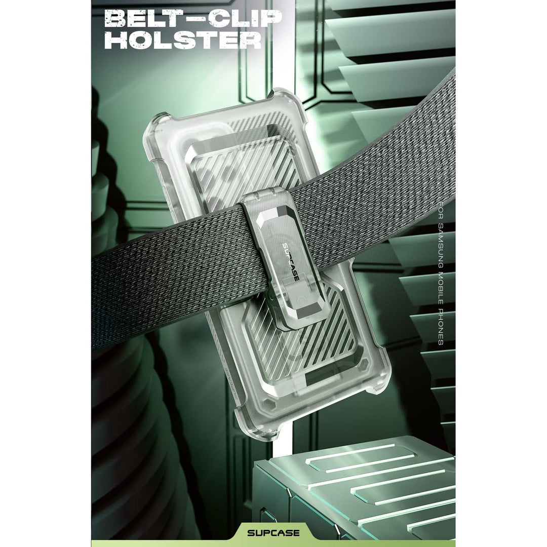 SUPCASE for Samsung Galaxy S23 Ultra Case with Stand, [Unicorn Beetle Pro] [2 Front Frames] [Built-in Screen Protector & Belt-Clip] Military-Grade Protection Phone Case for Galaxy S23 Ultra, Black - DOKUTRONIX