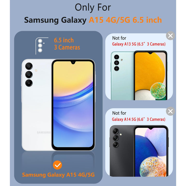 FNTCASE for Samsung Galaxy A14 5G Case: Dual Layer Protective Heavy Duty Cell Phone Cover Shockproof Rugged with Non Slip Textured Back - Military Protection Bumper Tough - 2023, 6.6inch (Matte Black) - DOKUTRONIX