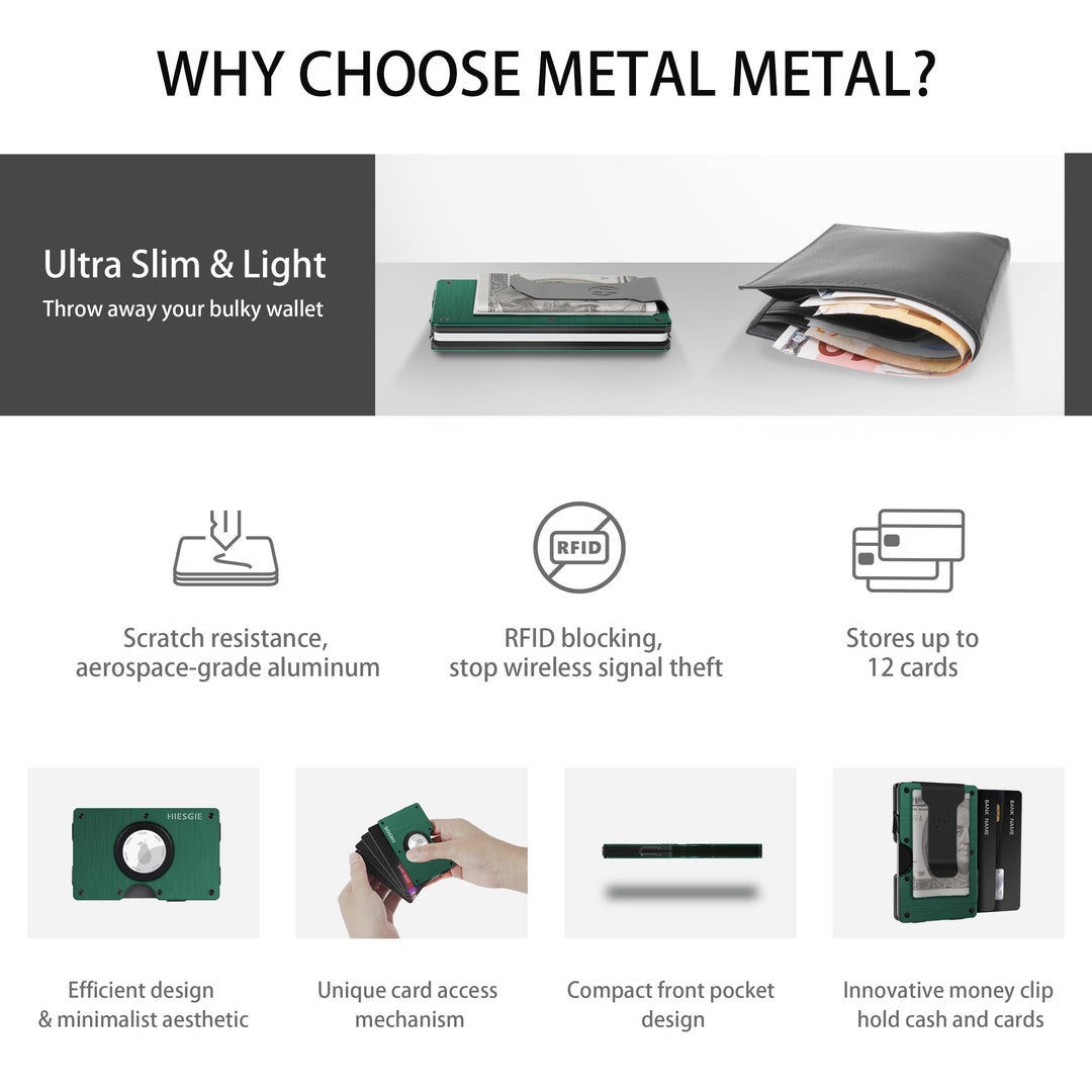 MagSafe Slim Wallet: RFID Metal Card Holder - DOKUTRONIX