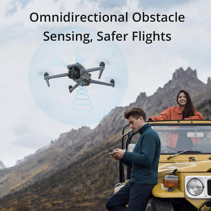 DJI Air 3 Dual-Cam Drone Combo with Remote & Batteries