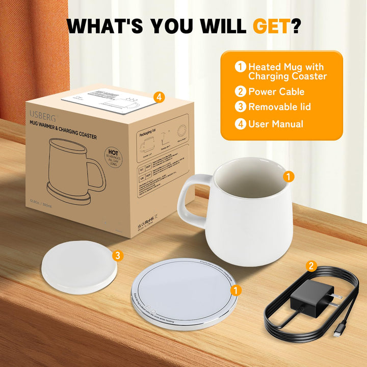 HotCharge Mug & Charger Combo