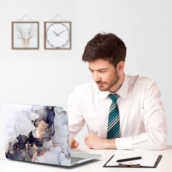 Purple Marble MacBook Air Shell & Accessory Set