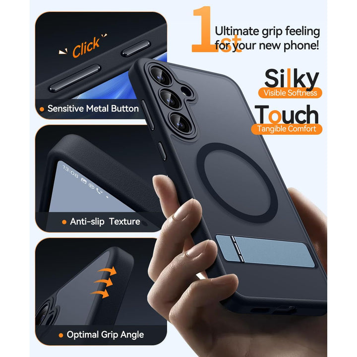 MagFlex Clear Case for Galaxy S25 Ultra with Kickstand - DOKUTRONIX