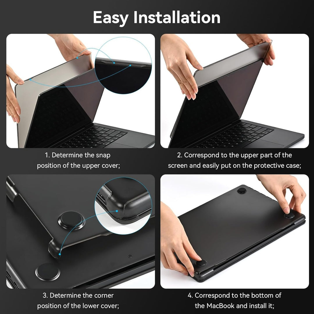 BlueSwan Matte MacBook Pro 14 Case - Space Black