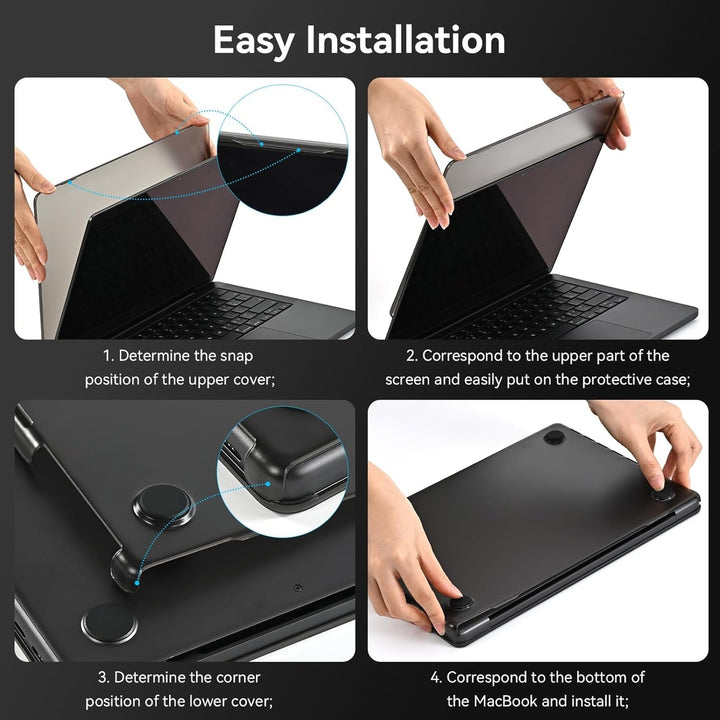 BlueSwan Matte MacBook Pro 14 Case - Space Black