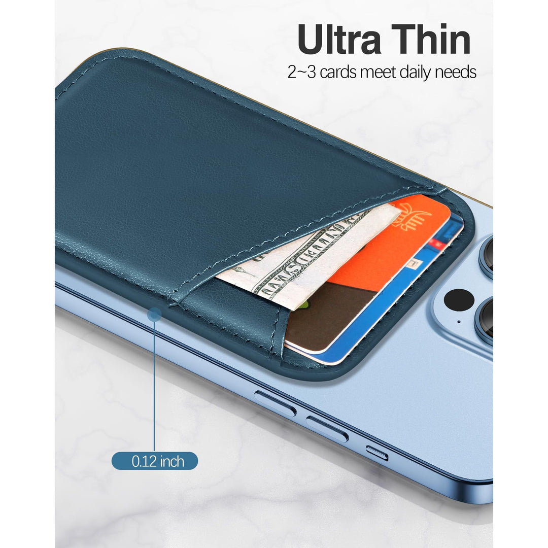 Miroddi MagSafe Leather Wallet - Ultra-Thin & RFID Blocker - DOKUTRONIX