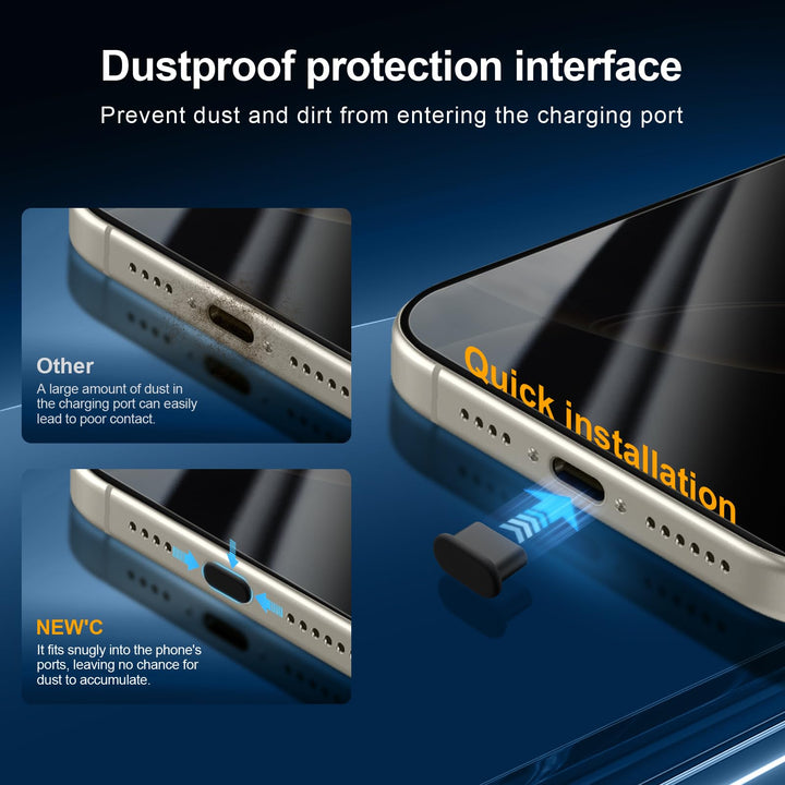NEW'C Triple Shield: iPhone 16 Pro Protection Kit