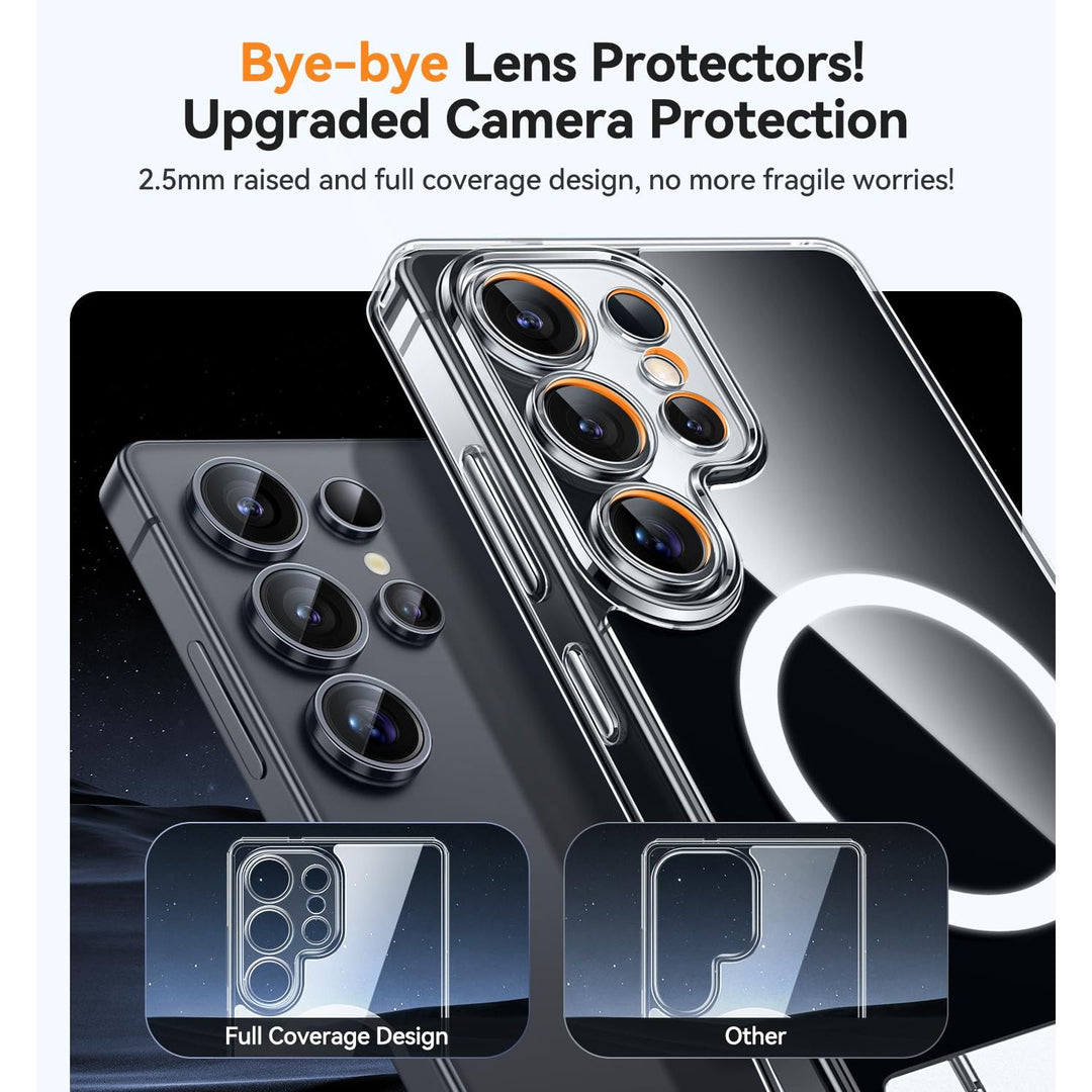 MagFlex Clear Case for Galaxy S25 Ultra with Kickstand - DOKUTRONIX