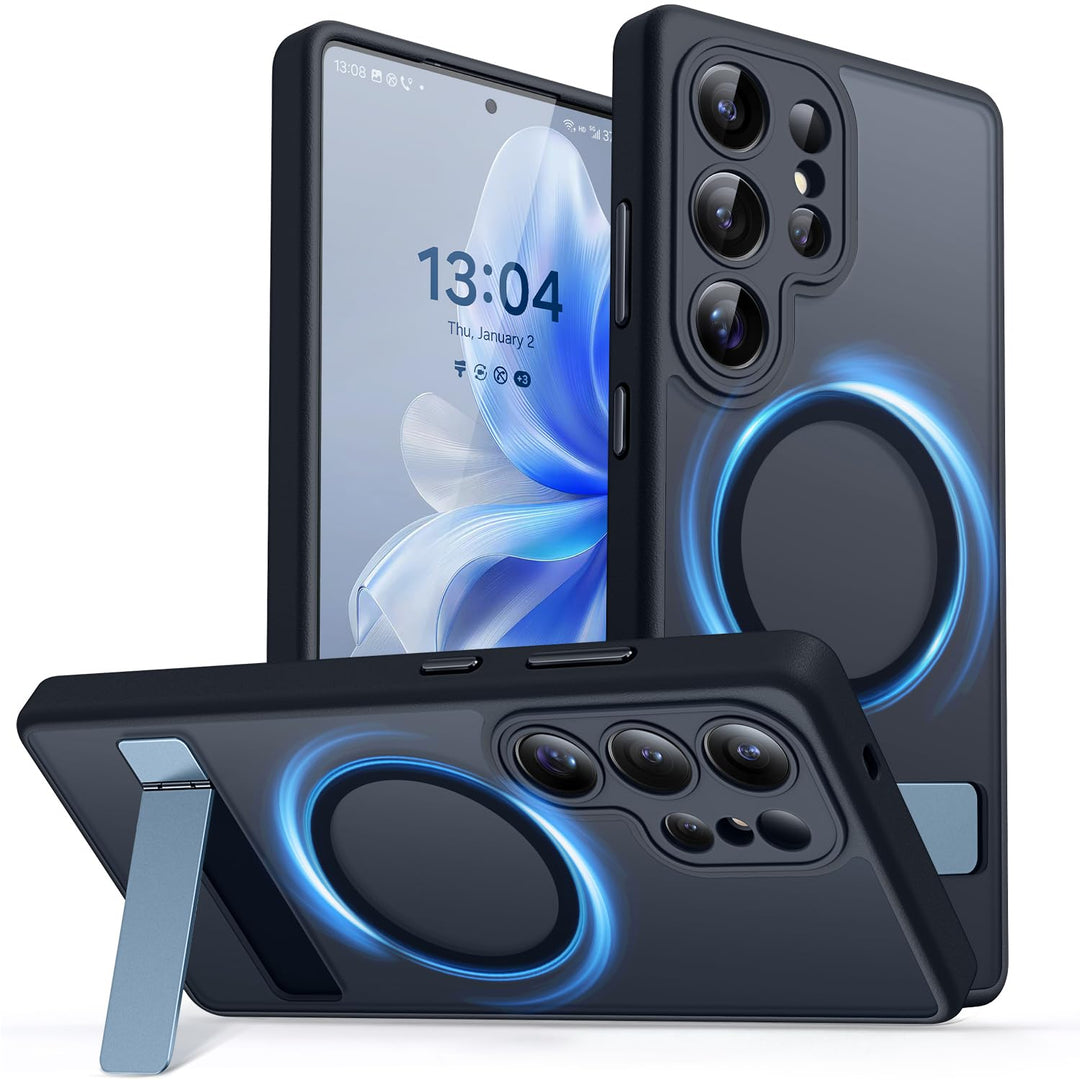 MagFlex Clear Case for Galaxy S25 Ultra with Kickstand - DOKUTRONIX