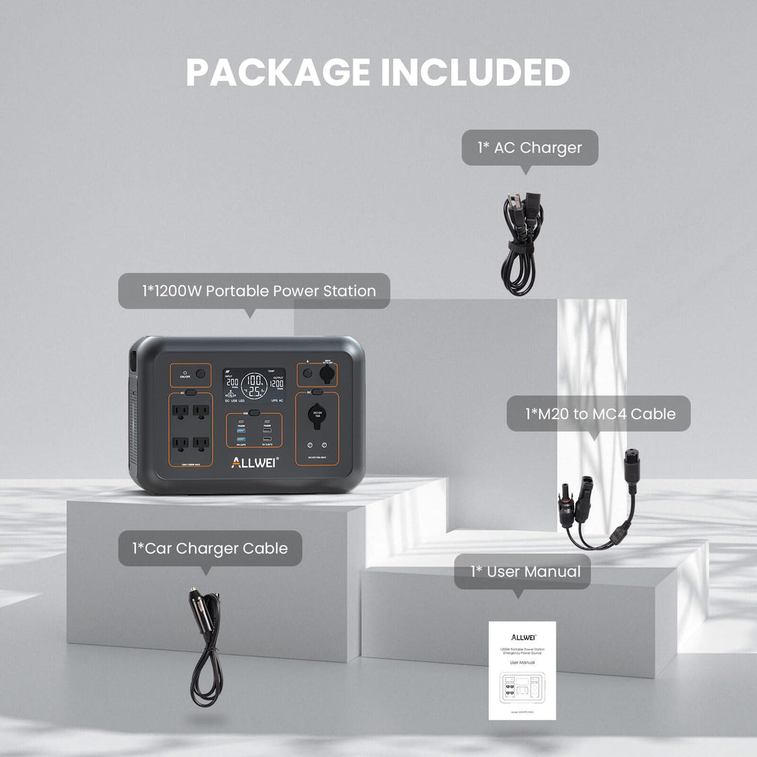 ALLWEI Solar Generator 280Wh