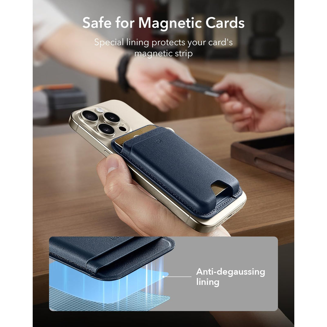 ESR MagSafe Slim Wallet - 5-Card RFID Black - DOKUTRONIX