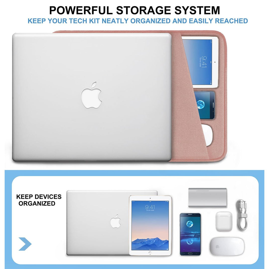 Gray Shockproof 13.3 Laptop Sleeve & Accessory Bag