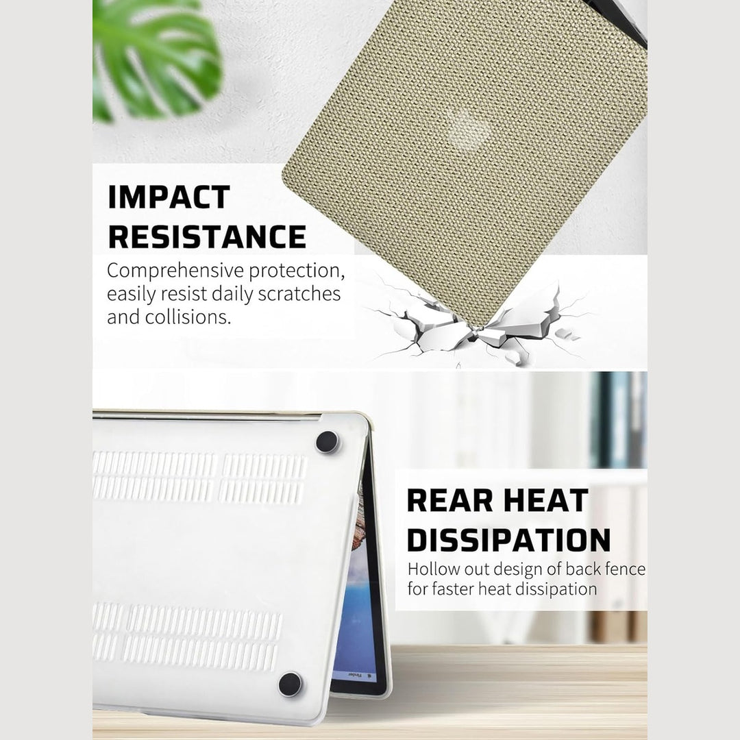 Seorsok Elegant Leather MacBook Air Case - Beige