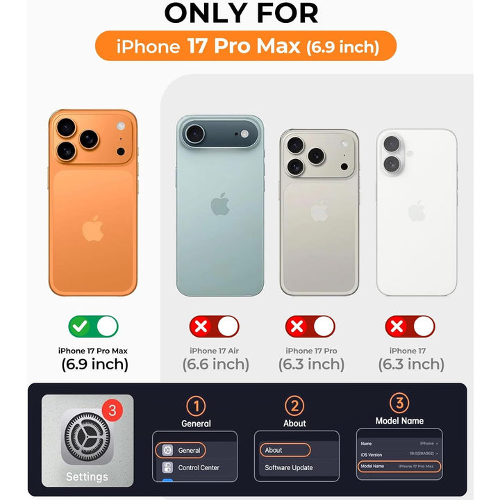 MagGrip Armor Case: iPhone 17 Pro Max - Orange