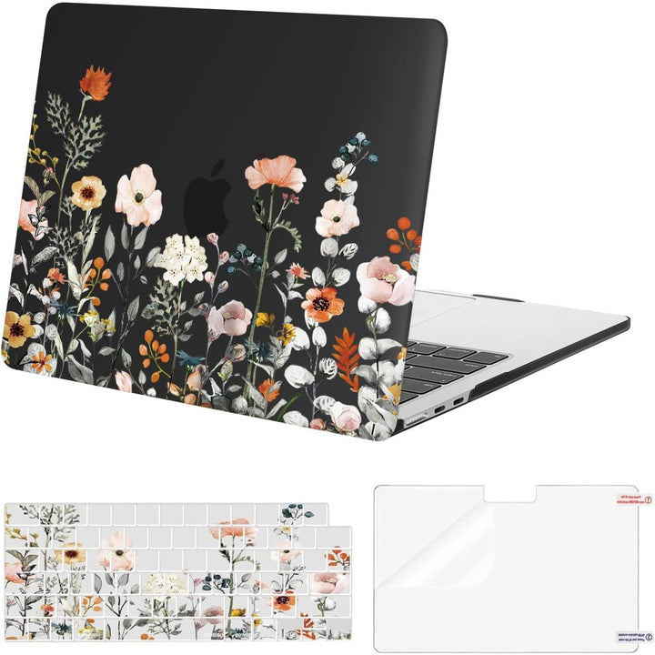 Clear Bloom MacBook Air 13 Case & Cover Set