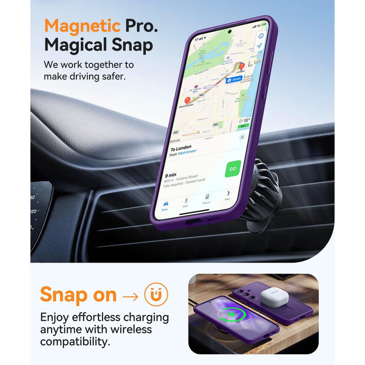 MagFlex Clear Case for Galaxy S25 Ultra with Kickstand - DOKUTRONIX