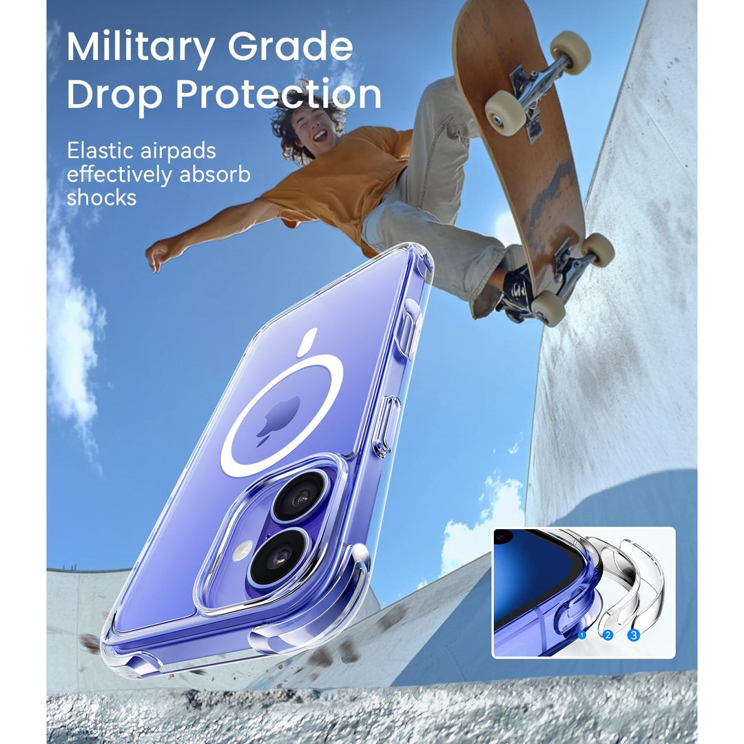 Mkeke Shield: Clear Military-Grade Case for iPhone 17
