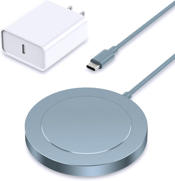 Magnetic Wireless Charger for iPhone - Blue