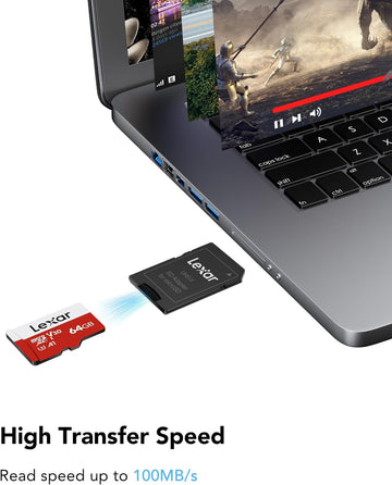 Lexar 64GB Micro SD Card 3-Pack, microSDXC UHS-I - 100MB/s, C10, U3, A1, V30