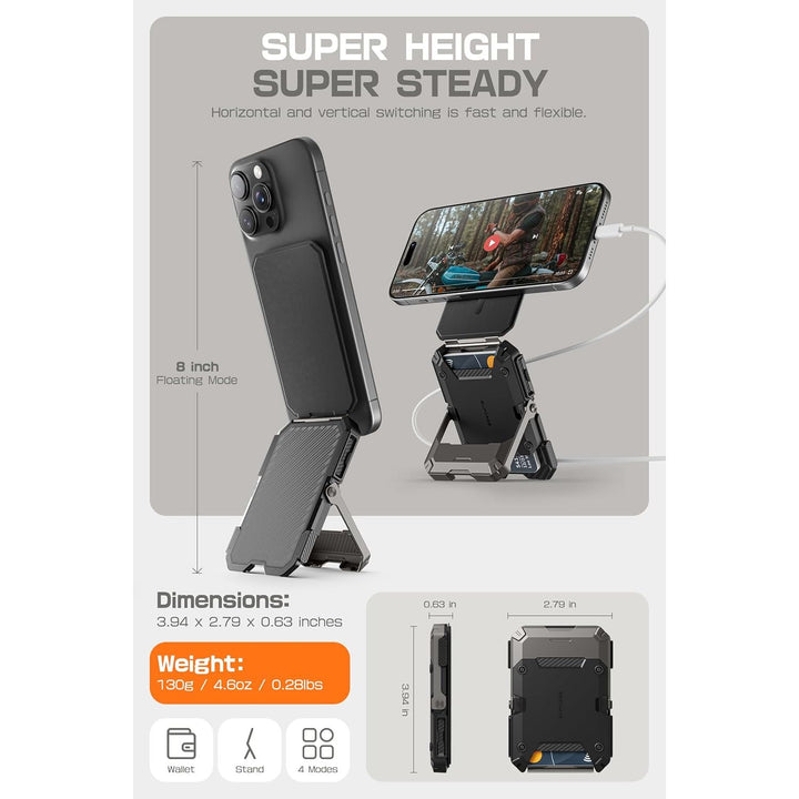 MagSafe Stand Wallet: RFID-Blocker for iPhone - DOKUTRONIX