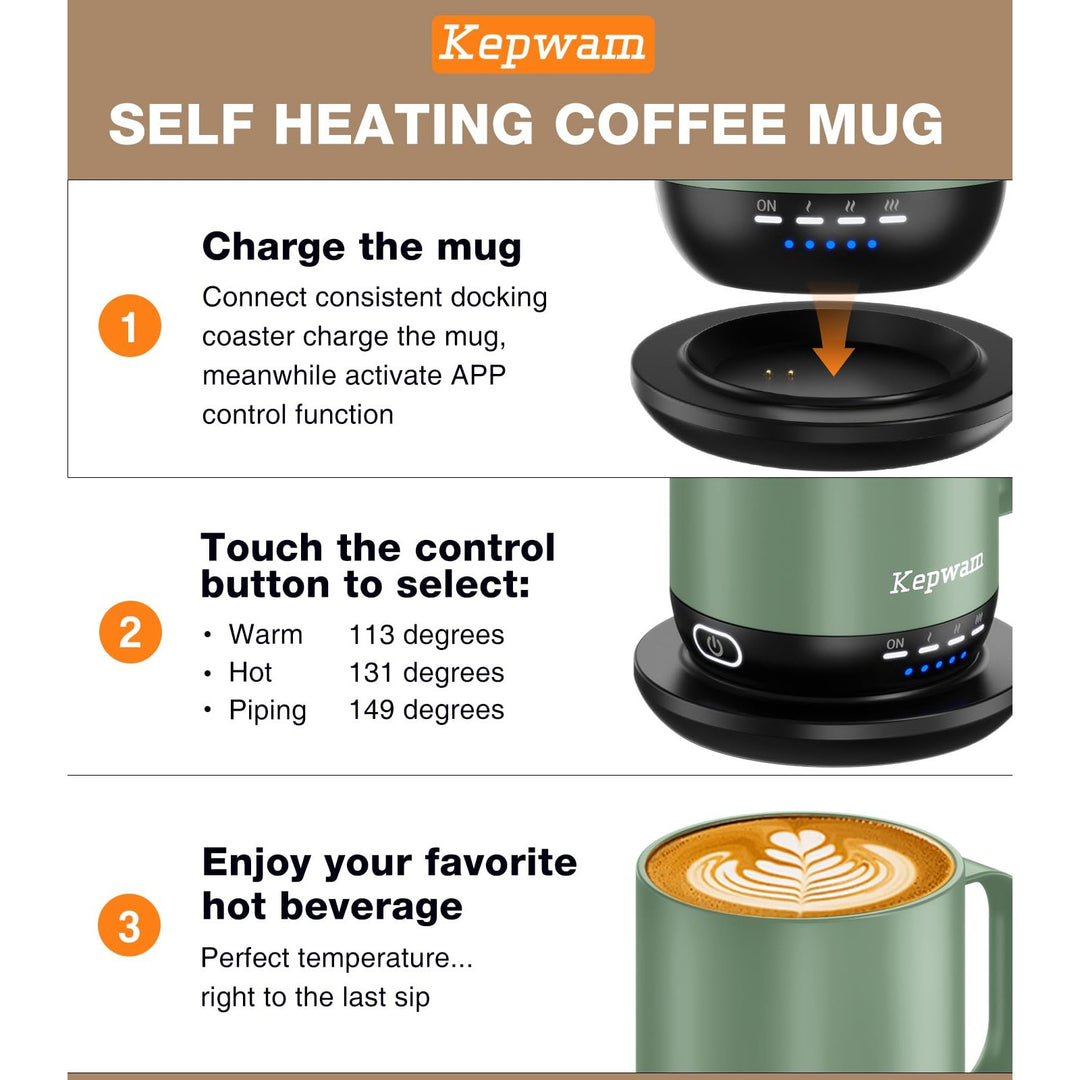HeatMug Pro: Smart Self-Heating Coffee Cup
