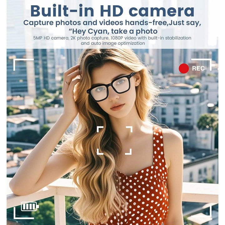 VisionMate 1080P: Smart Video Recording Glasses