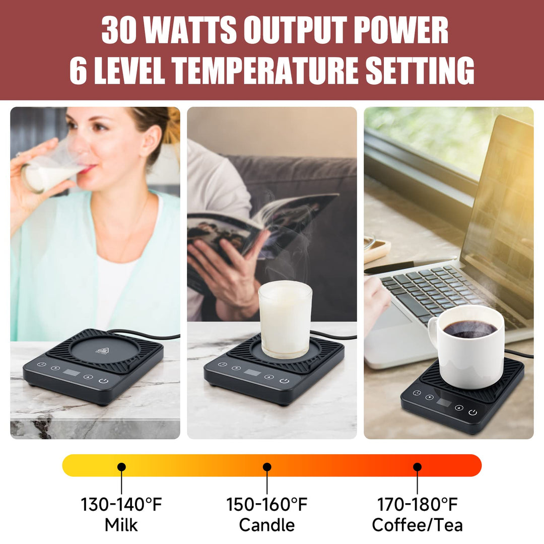 Smart Mug Warmer Pro: Timed Temp Control