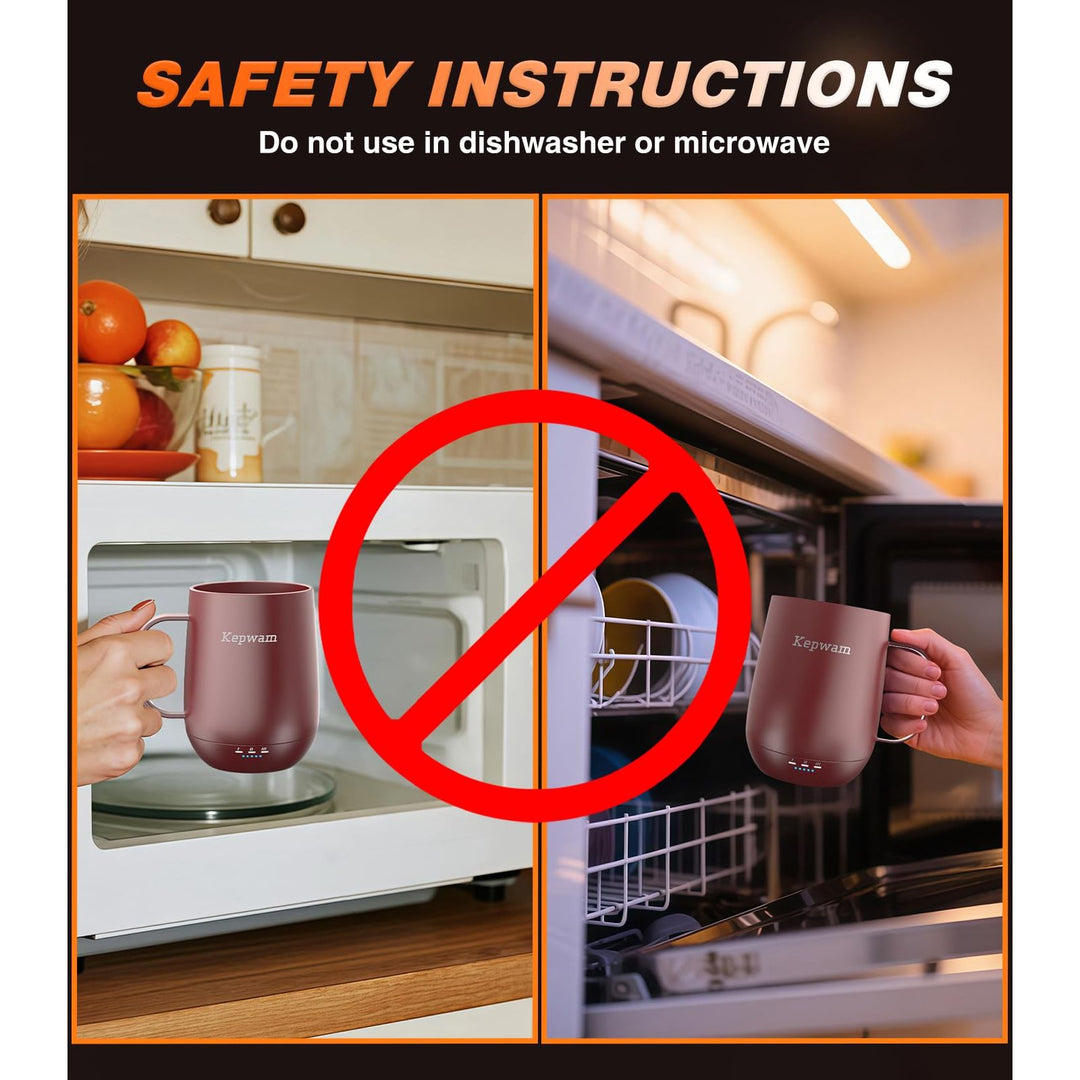 HeatMate 16oz Coffee Mug