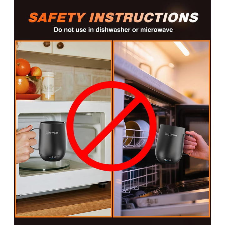 HeatMate 16oz Coffee Mug