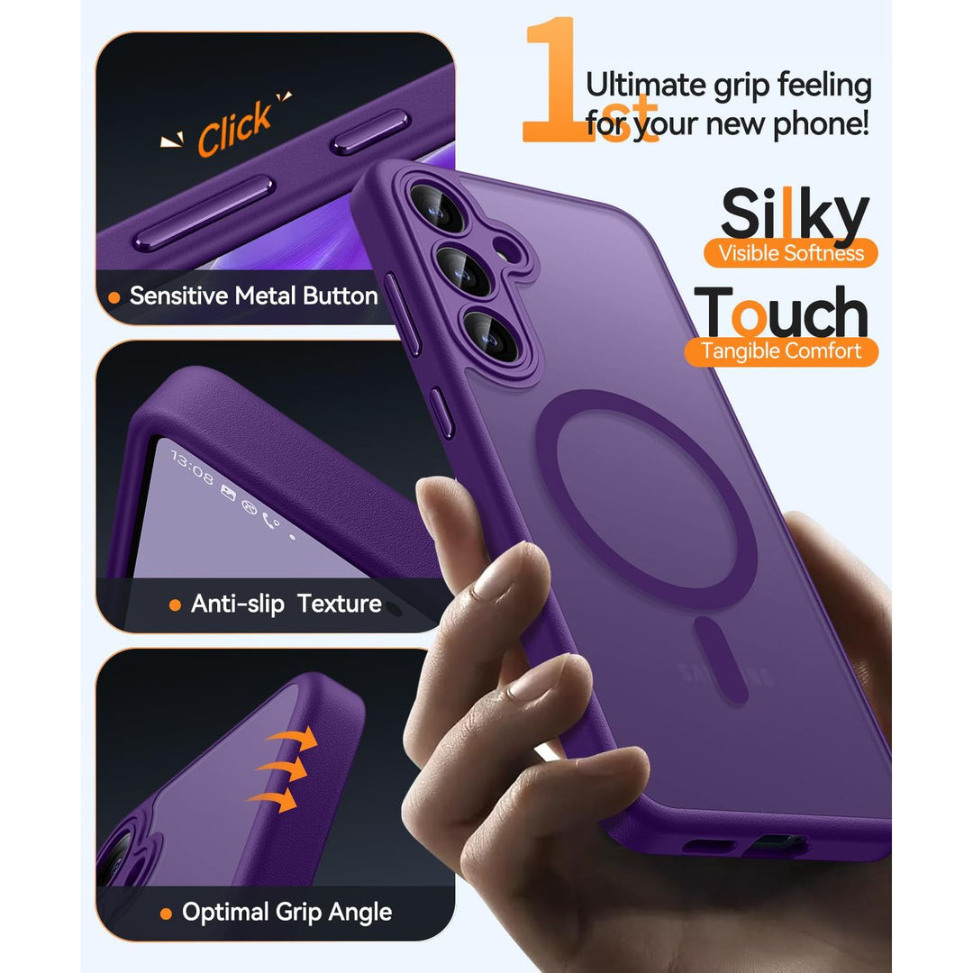 MagFlex Clear Case for Galaxy S25 Ultra with Kickstand - DOKUTRONIX