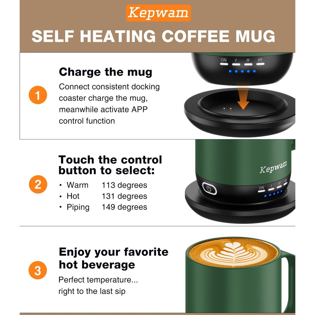 HeatMug Pro: Smart Self-Heating Coffee Cup