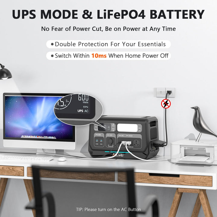 ALLWEI Solar Generator 280Wh