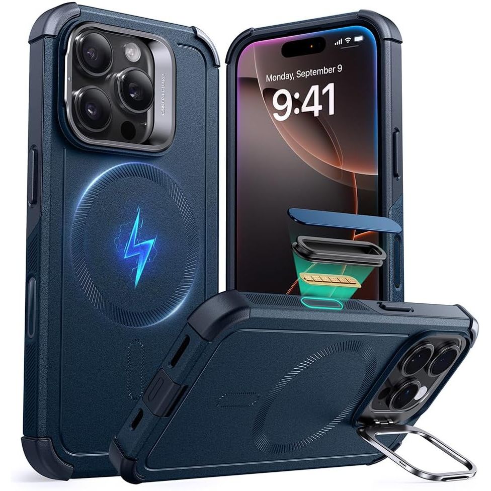 ESR Cyber Series MagSafe Stand Case, 23ft Drop, Green