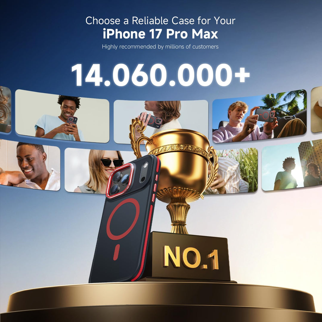 MagneFlex 3-in-1 iPhone 17 Pro Max Case - Red