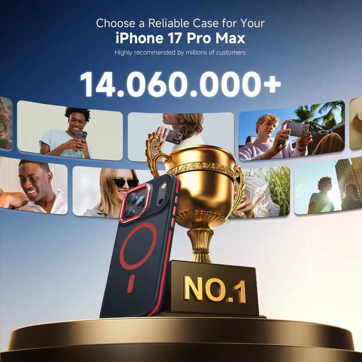 MagneFlex 3-in-1 iPhone 17 Pro Max Case - Red