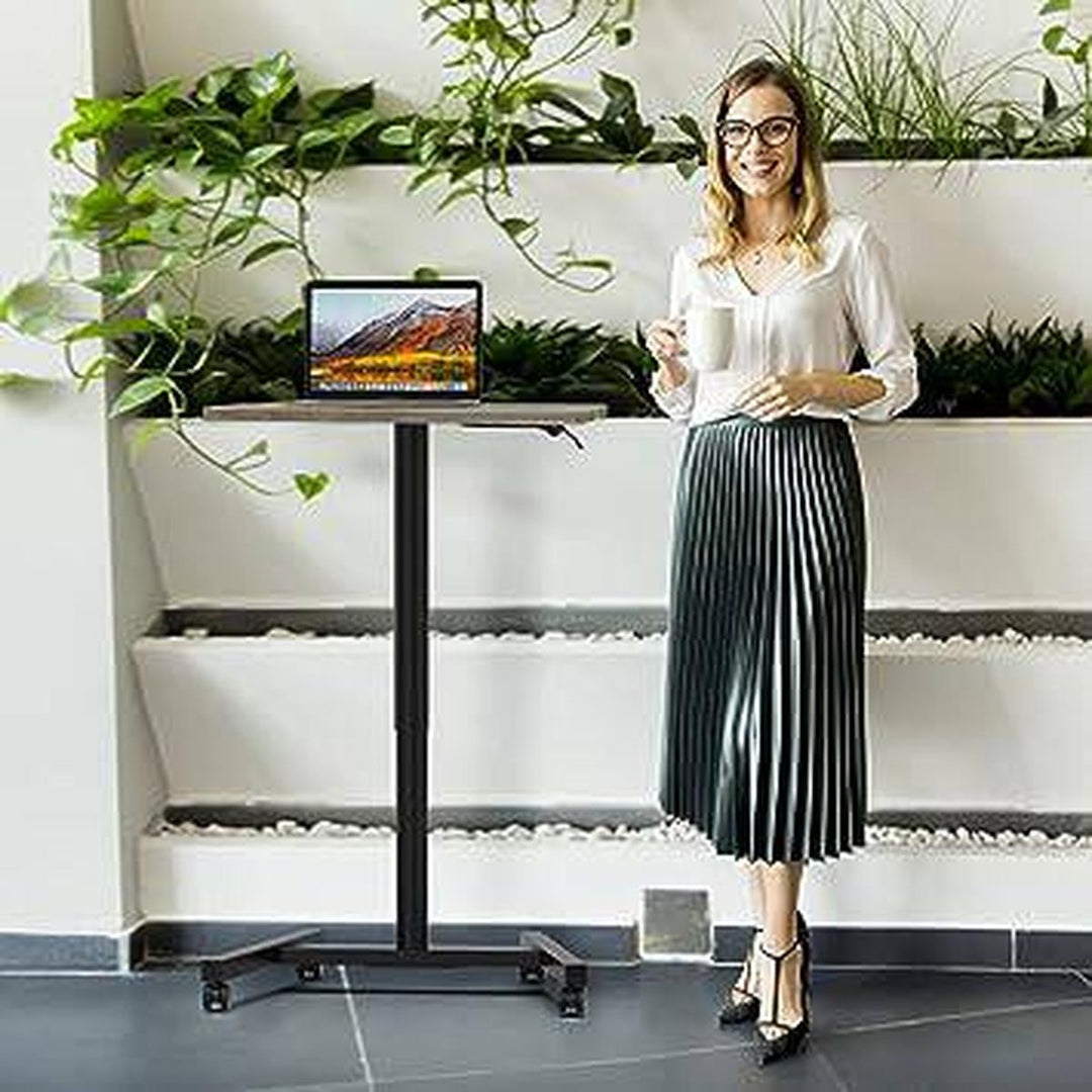 FlexiDesk: 28 Height Adjustable Rolling Laptop Desk - DOKUTRONIX