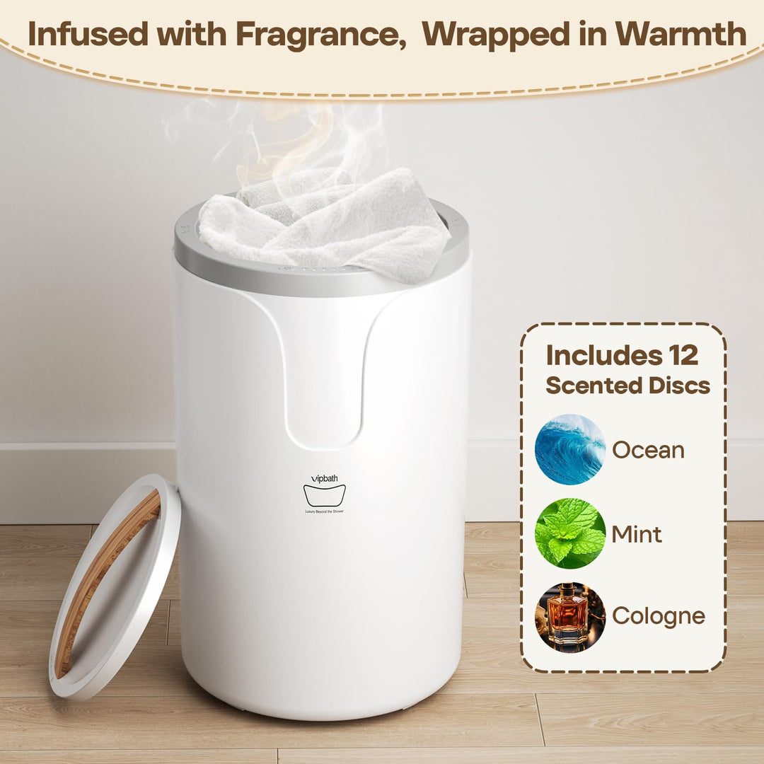 ScentSpa 20L Bucket - Dual Heat, 24H Timer, Wood-Grain Handle, Stainless Steel Interior