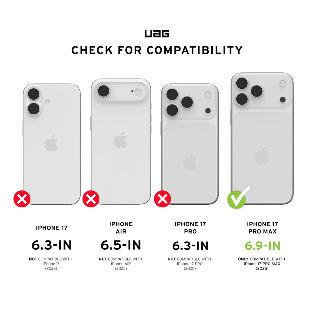 UAG Pathfinder Clear Case for iPhone 17 Pro Max